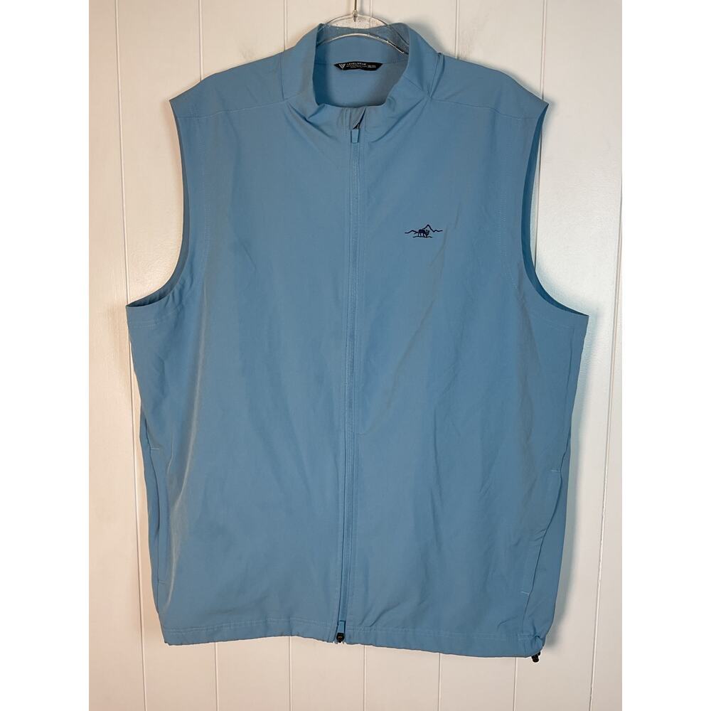 Levelwear Cornerstone Wind Golf Vest in Sky‎ Blue Size 2XL